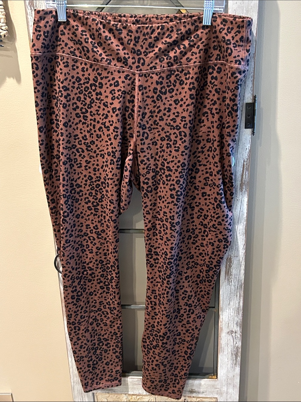 J. Jill Brown Leopard Print Leggings